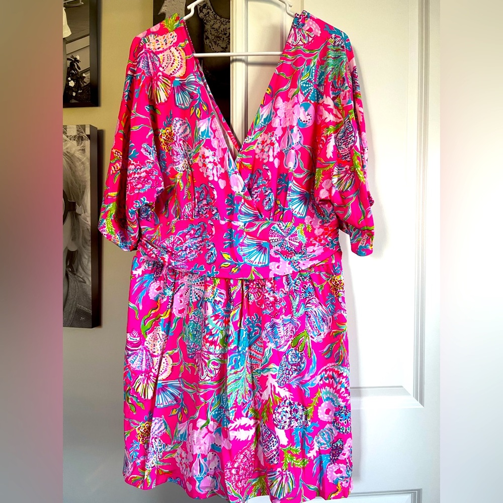 Lilly Pulitzer Parigi Skort Romper - pink isle shell me